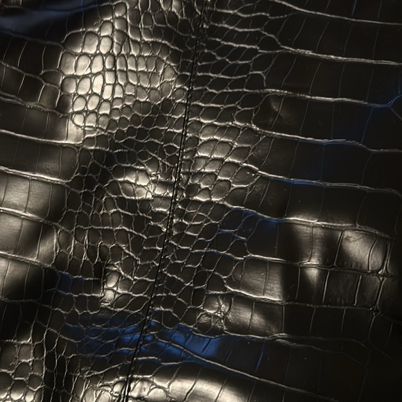 Knee High Black Crocodile Boots - Picture 5 of 10